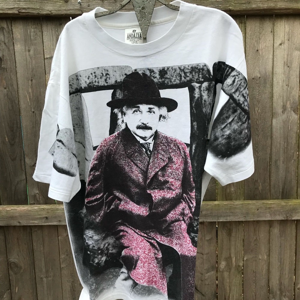 Vintage 1990s andazia Albert Einstein shirt